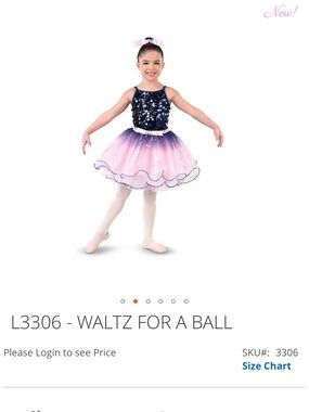 Laylas dance costume L3306 - WALTZ FOR A BALL navy